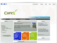 Tablet Screenshot of carex.nl